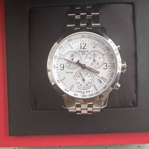 Tissot PRC 200 stainless steel chronograph watch 43mm